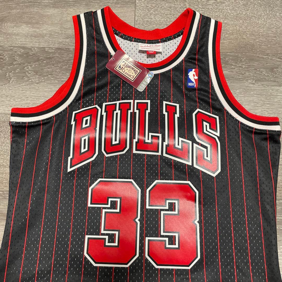新品 Mitchell&Ness BULLS 33 PIPPEN Jersey
