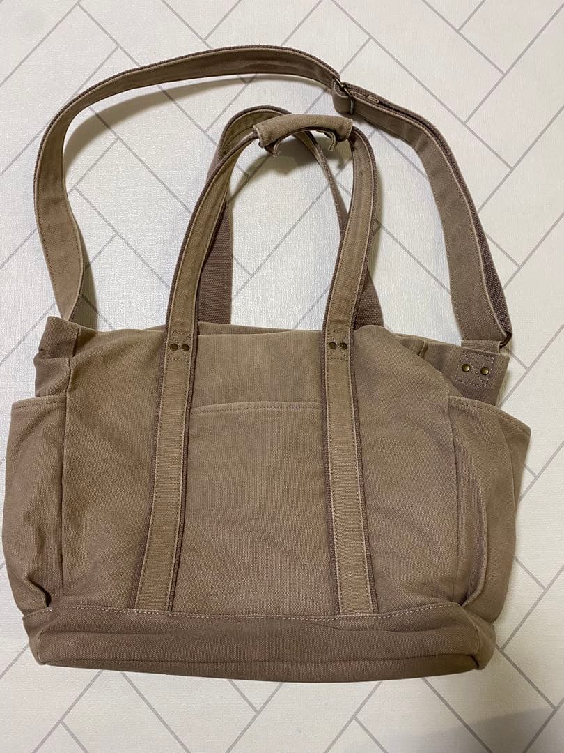 ALEXIA STAM マザーズバッグ ベージュ - メルカリ