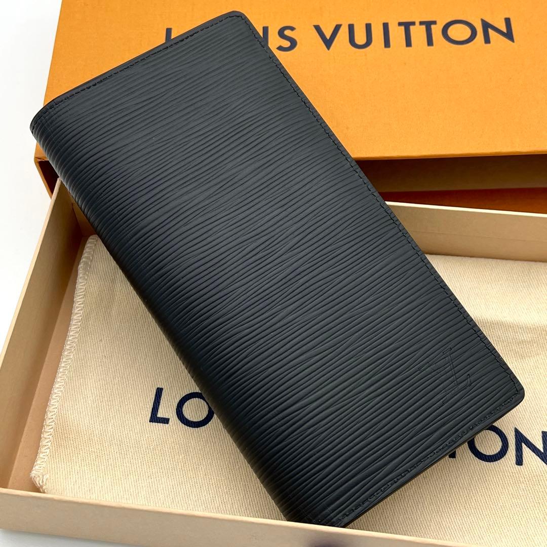 【新型・最高級美品】ルイヴィトン エピ ポルトフォイユ ブラザ 黒 長財布
