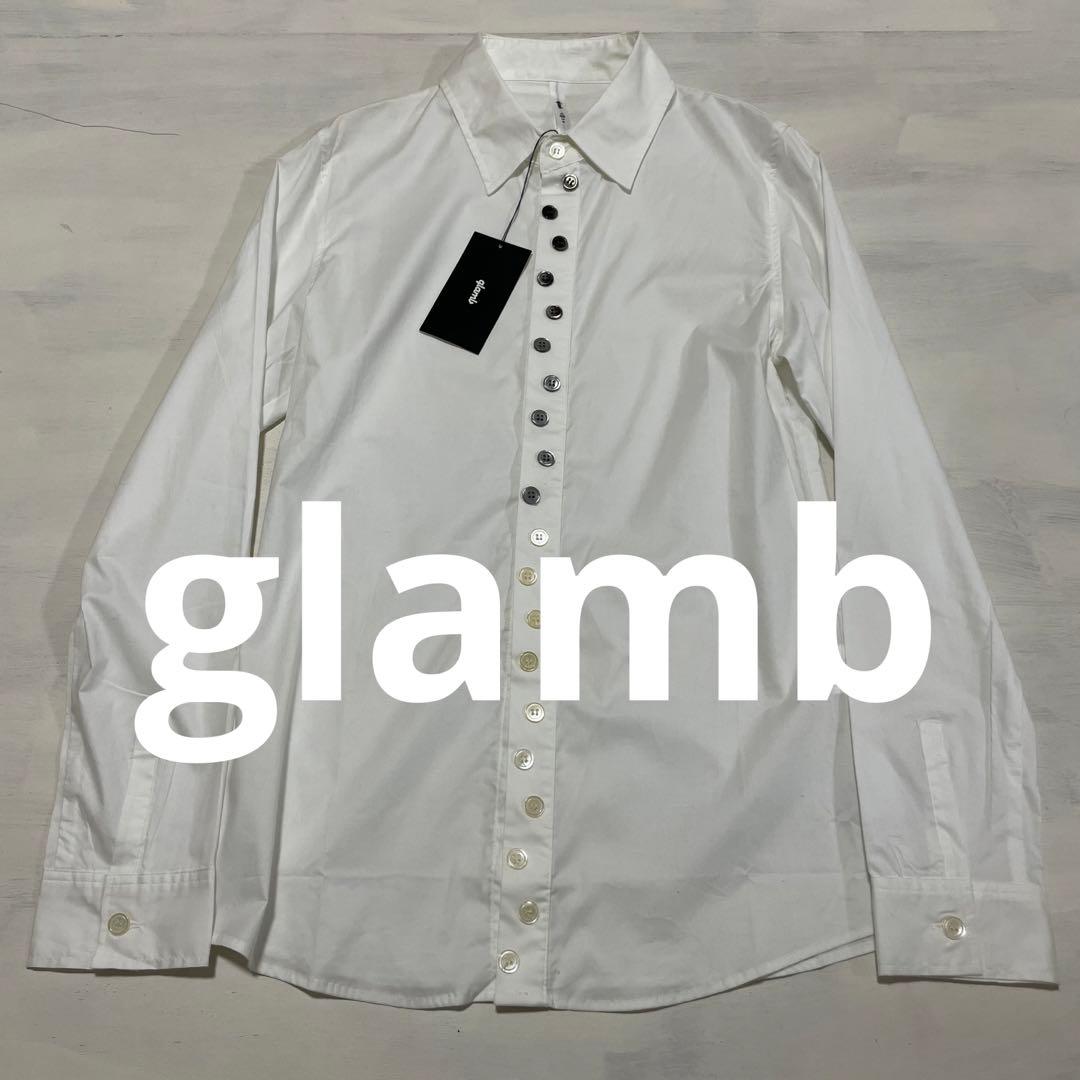 新品タグ付き　定価15252円　glamb ボタンデザイン　白シャツ