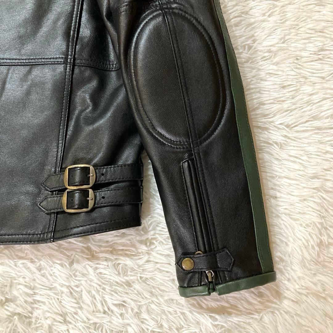 極美品】DEGNER デグナー XL 黒 シングルライダース 山羊革 バイカー