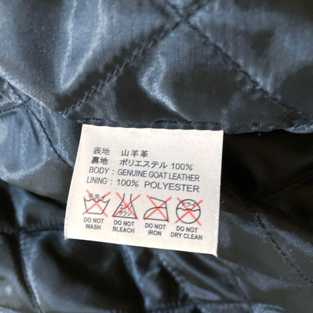 極美品】DEGNER デグナー XL 黒 シングルライダース 山羊革 バイカー