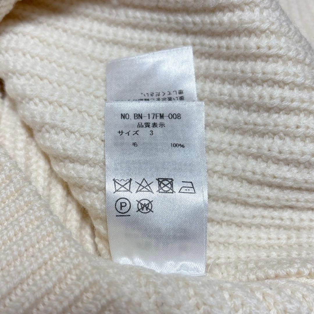 BATONER 5ゲージウール片畦クルーネックニット Lサイズ - メルカリ