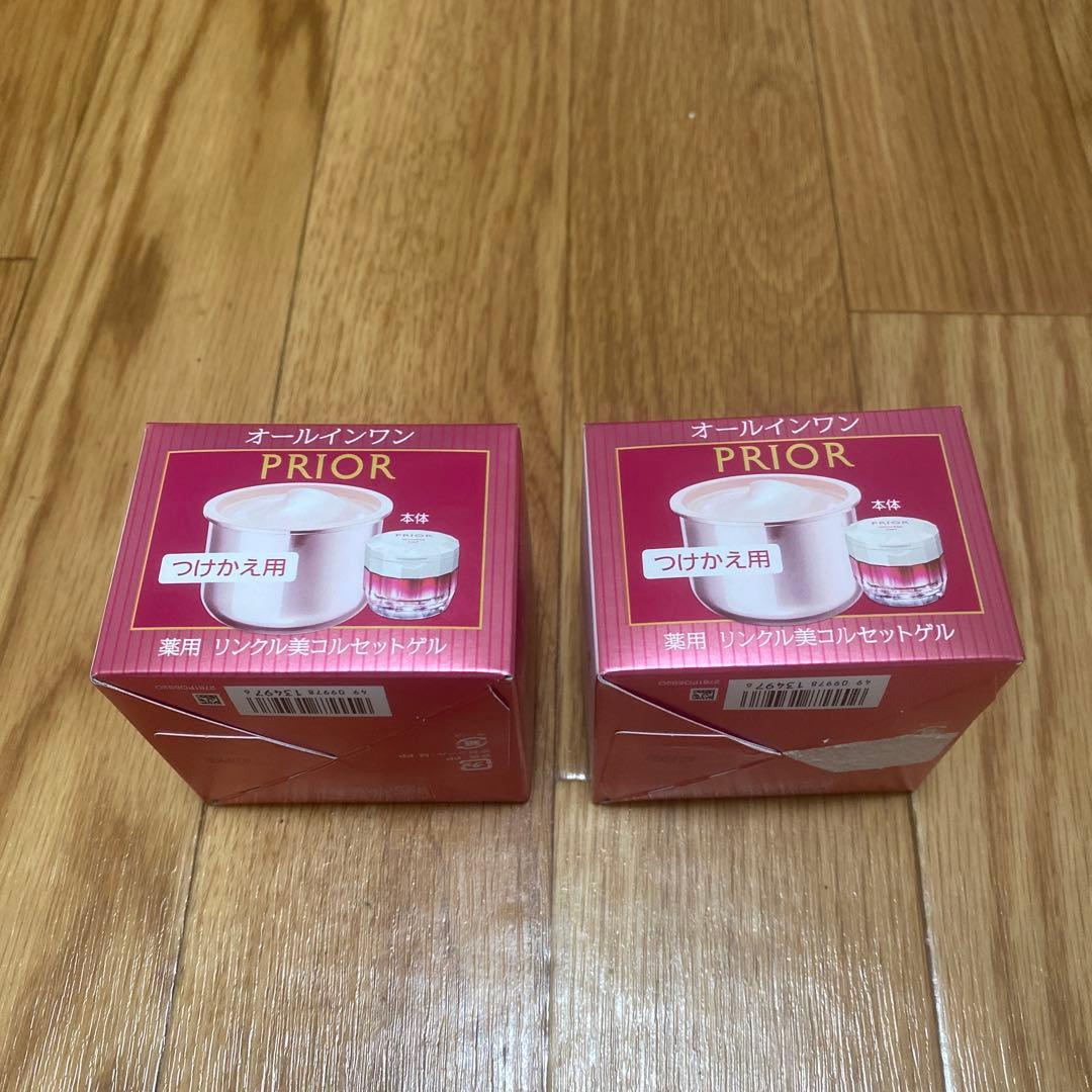 PRIOR リンクルクリームセット 90g つけかえ用2個
