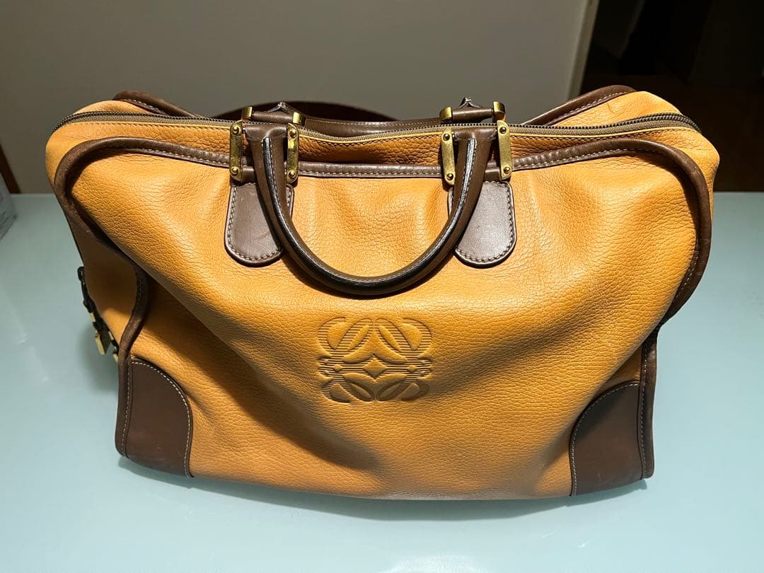 ⭕️ Loewe ロエベ アマソナ40 ボストンバッグ キャメルブラウン