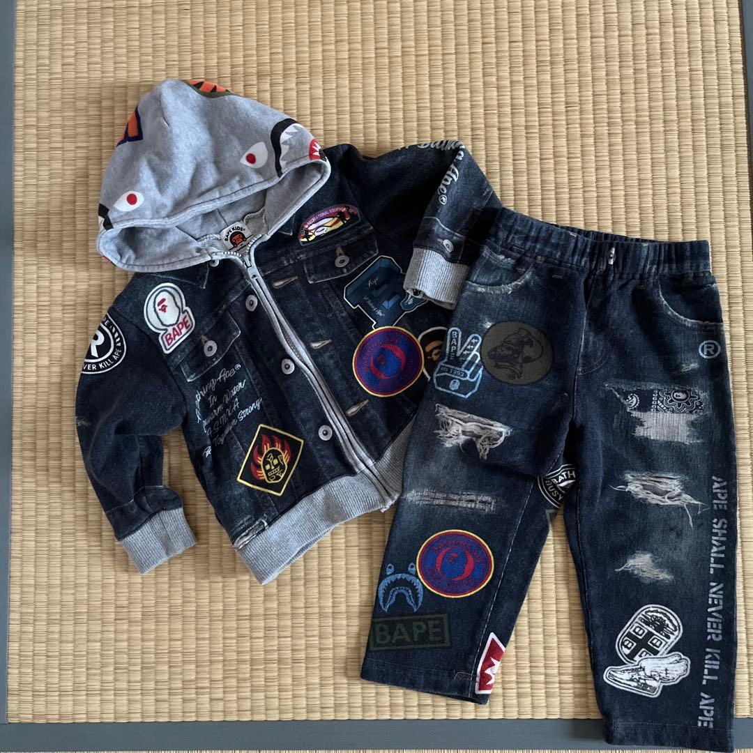 【稀少】BAPE KIDS シャーク　パーカーとパンツセット110cm 楽天市場】シャーク パーカー（キッズ・ベビー・マタニティ）の通販