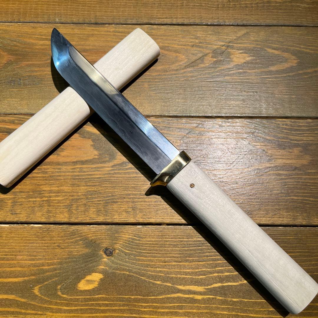 日本刀残欠クラフトナイフNo.15 無銘 白鞘 - メルカリ