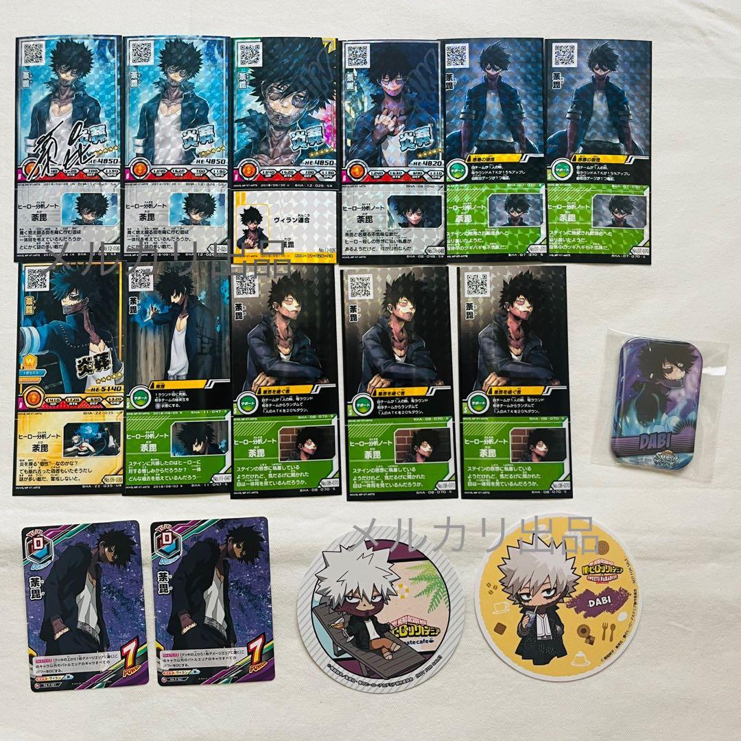 僕のヒーローアカデミア ヒロアカ 荼毘 轟燈矢 サインカード 缶バッジ