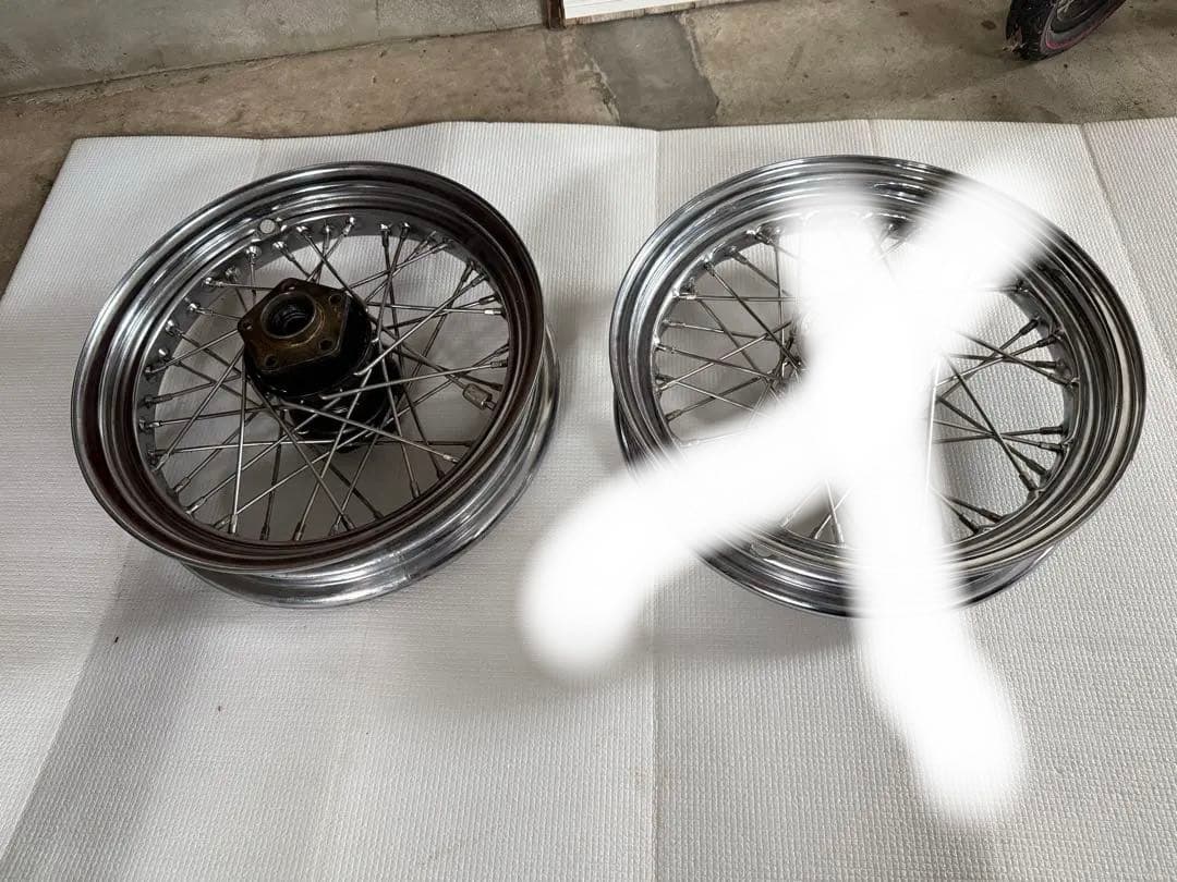 ステンレススポークホイール16インチ後輪のみ