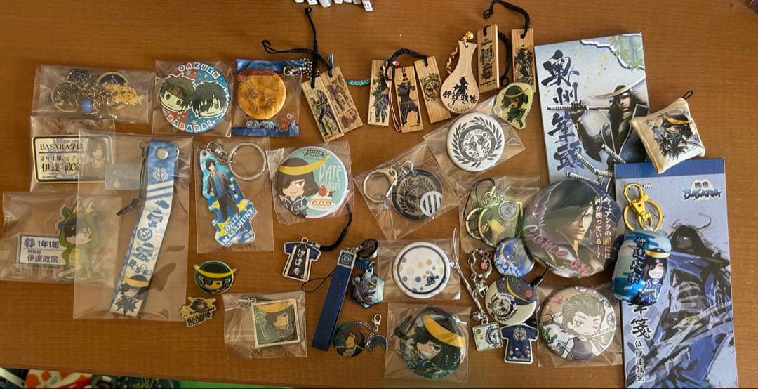 伊達政宗 家紋 ストラップ 缶バッジ