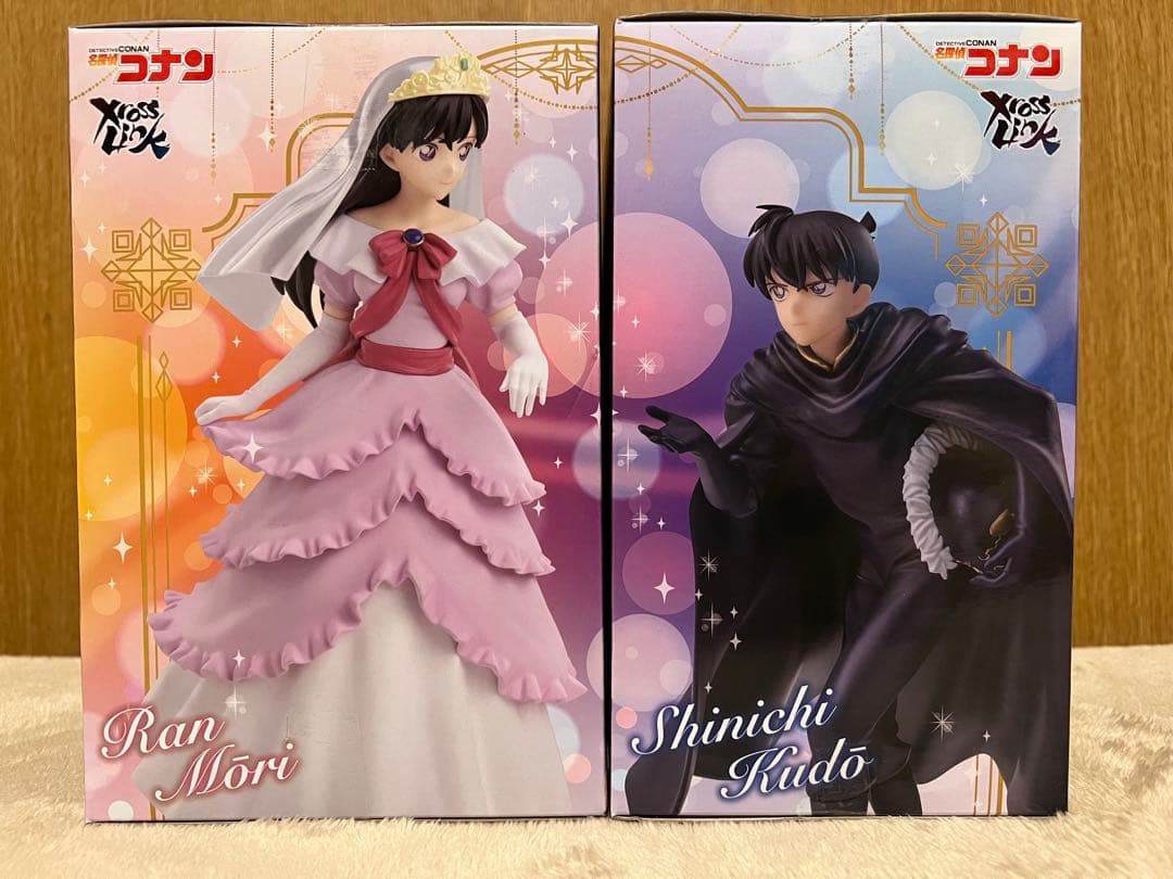 名探偵コナン XrossLhink 毛利蘭 工藤新一 フィギュア 2体セット