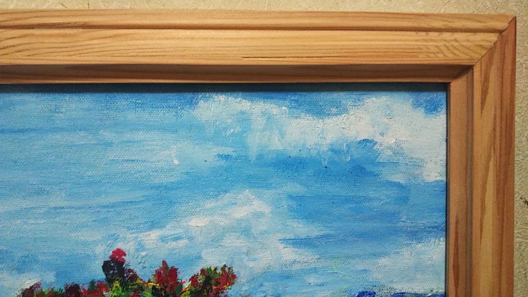 油絵 風景画 ✡️ 兵庫県砥峰高原【P30】【10月】 油絵 風景画 P30