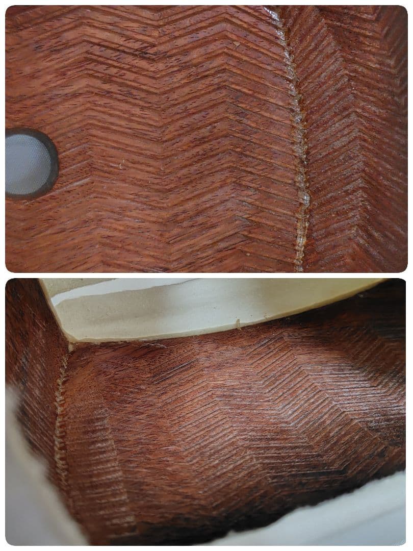 C059 【中古】三味線（子持ち綾杉／金細／二本溝）ケース・付属あり