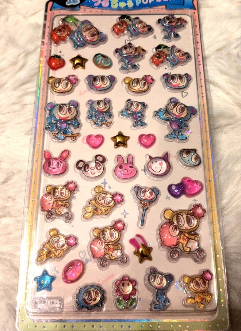 カラフルキャラクターシールセット - メルカリ