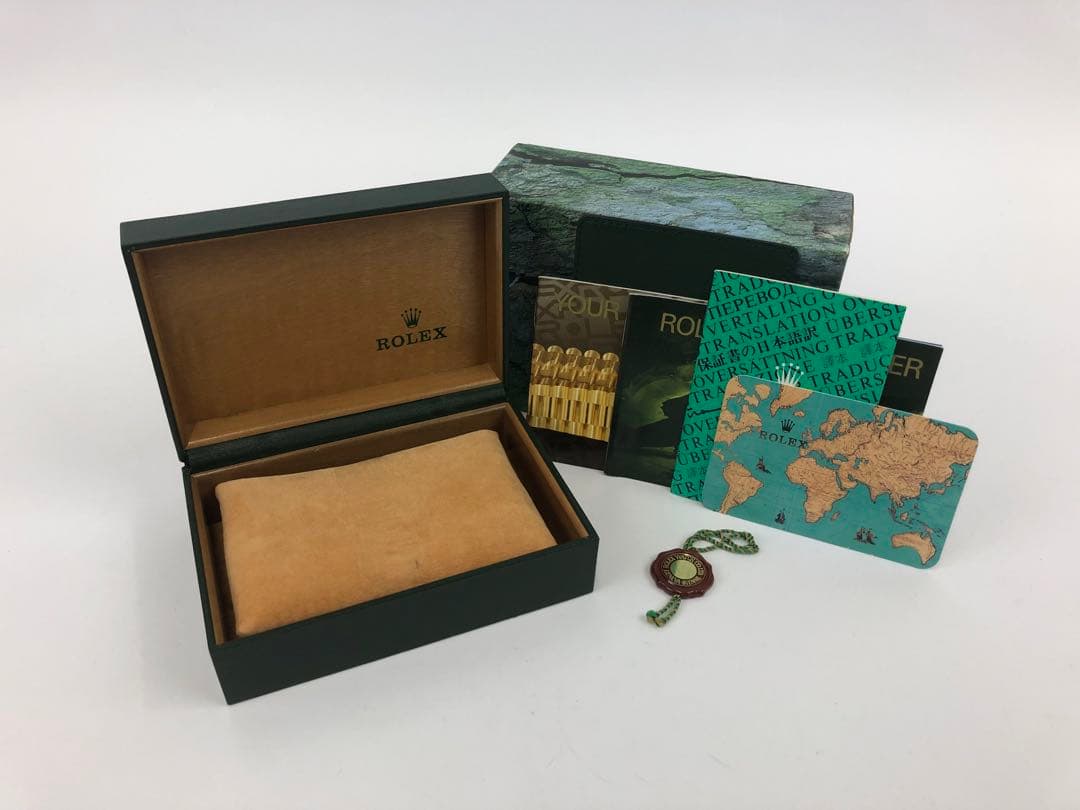 H*o様 ロレックス　空き箱　外箱　内箱　小冊子　カレンダー　カードケース　グリ