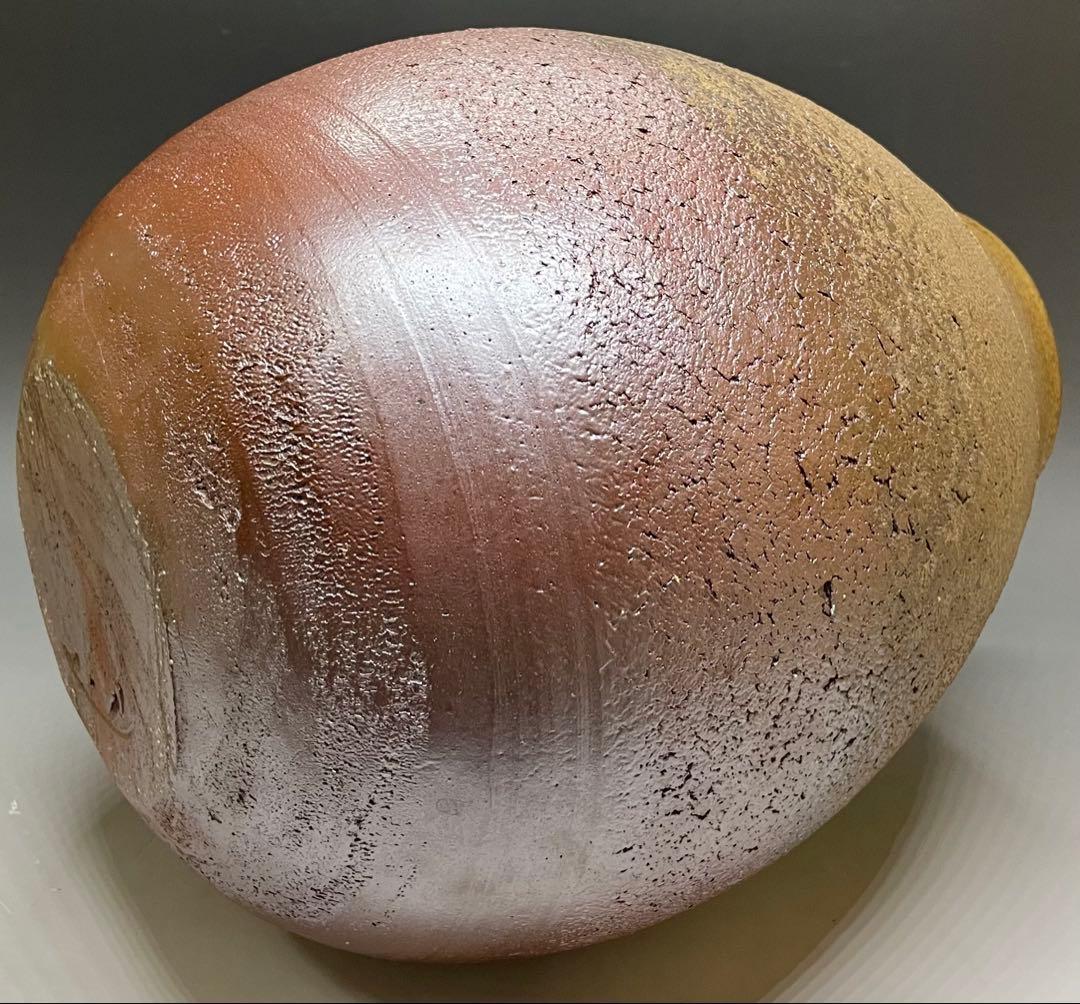 吉本正 備前花器 大作 32cm 共箱(四方桟盛蓋) 共布 栞 LY2 - メルカリ