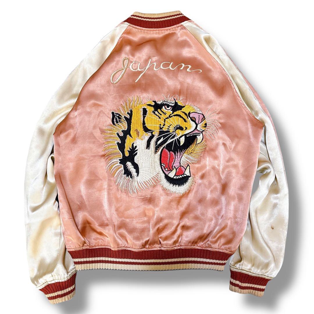 THEFLATHEAD フラットヘッド 和柄 刺繍 スカジャン 顔虎 Lサイズ