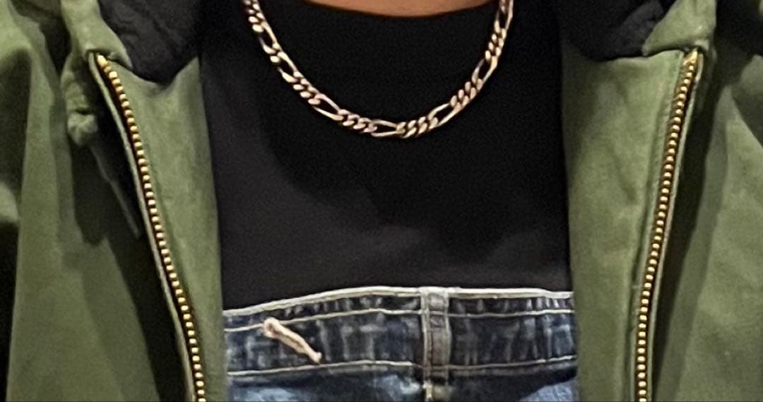 フィガロチェーンネックレス 45cm silver925