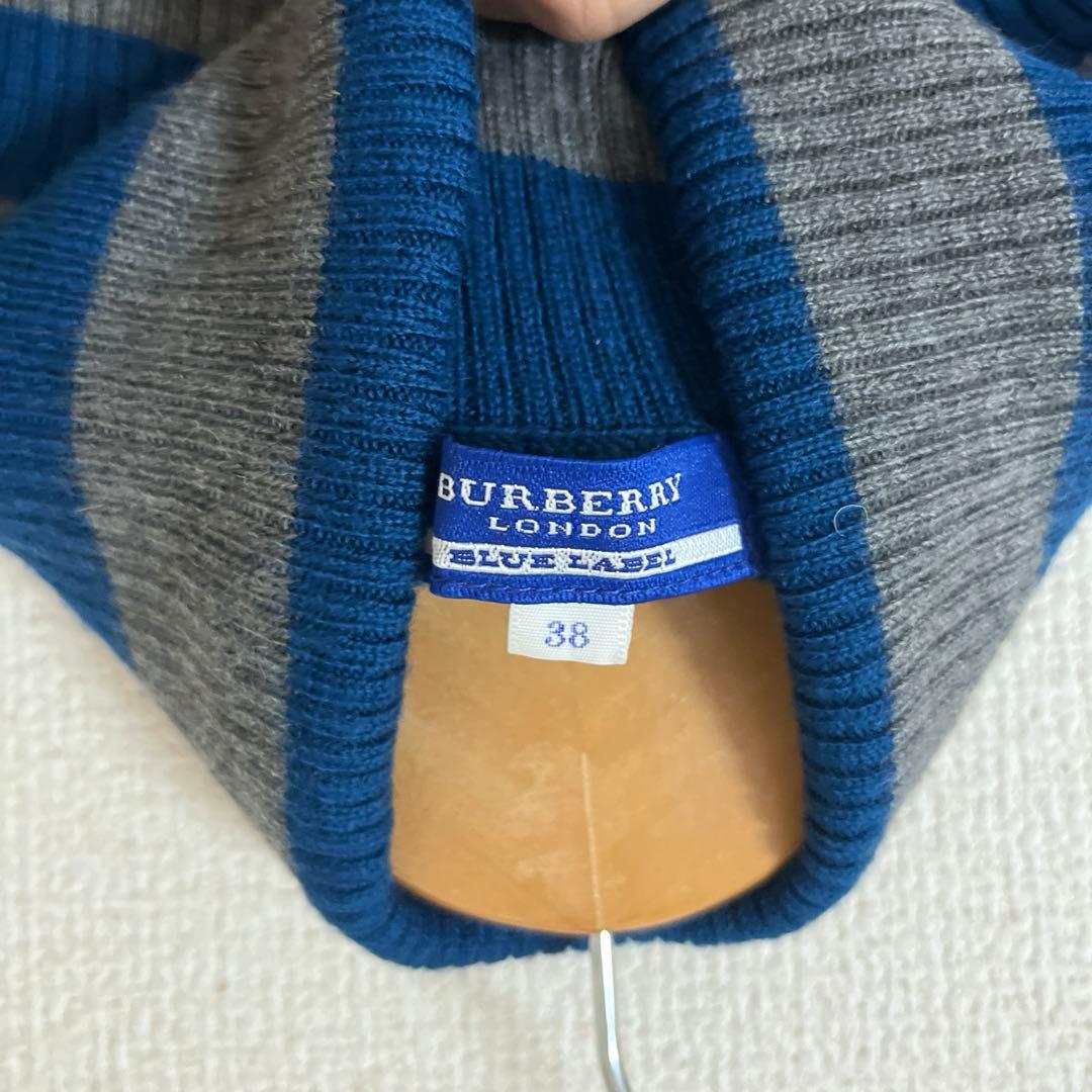 ボーダー タートルネックセーター Burberry バーバリーブルーレーベル