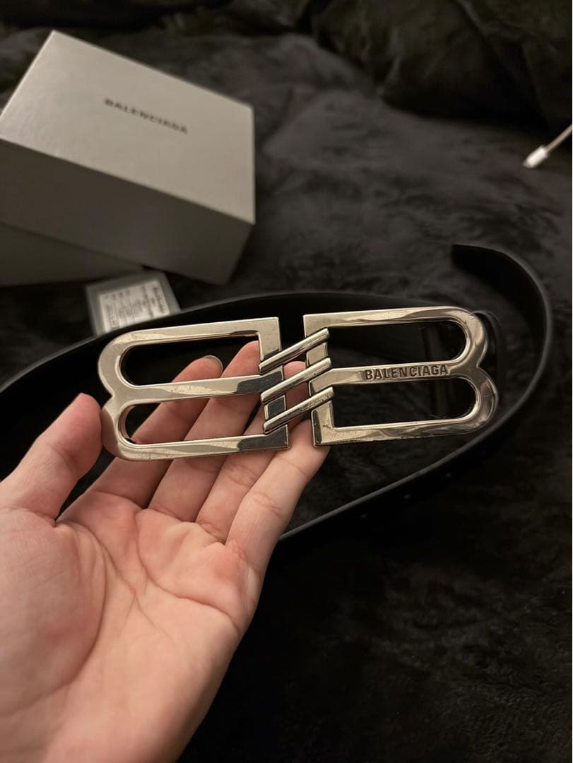 BALENCIAGA ベルト BB ロゴ　SIGNATURE 85 バックル