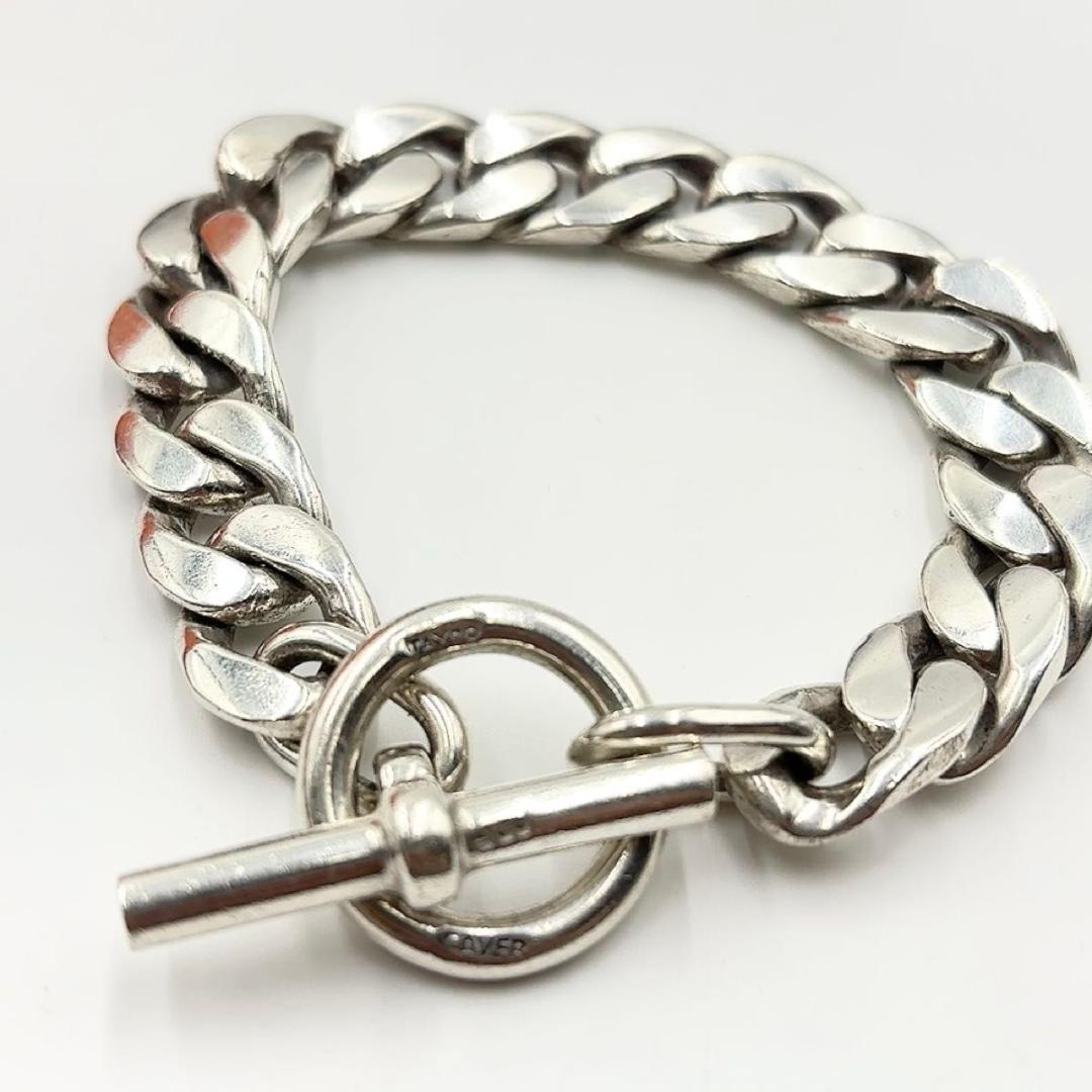 LAVER ラバー カーブチェーン ブレスレット 13mm シルバー