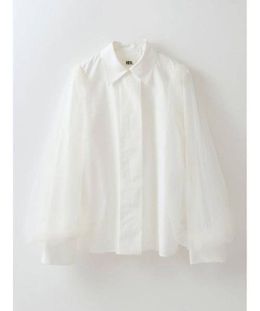 HER.（ハー） チュールドッキングブラウス HER.（ハー）の「チュールドッキングブラウス（シャツ/ブラウス）」 - WEAR