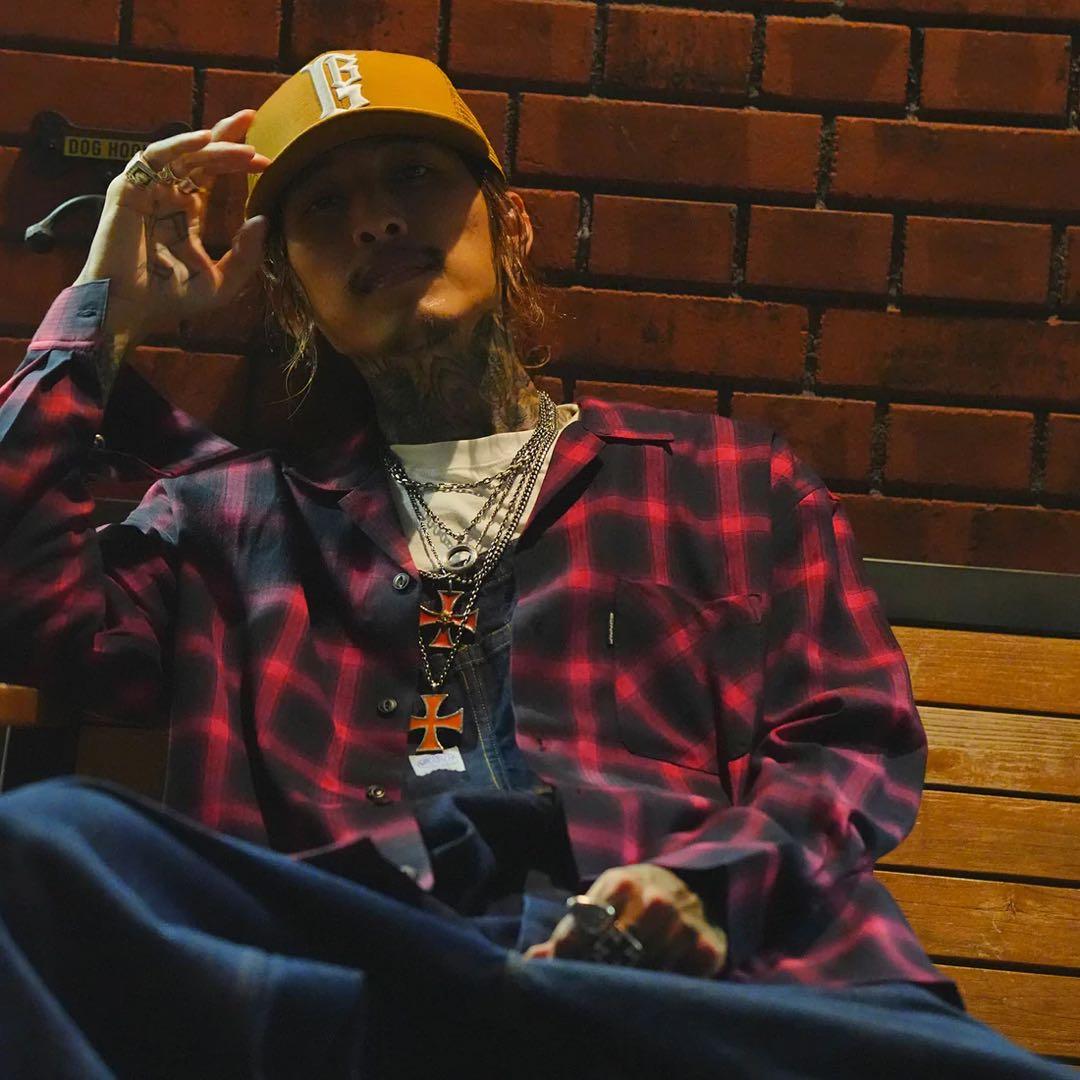 GOOSE BUZZY 25AW OMBRE CHECK SHIRT XL - メルカリ