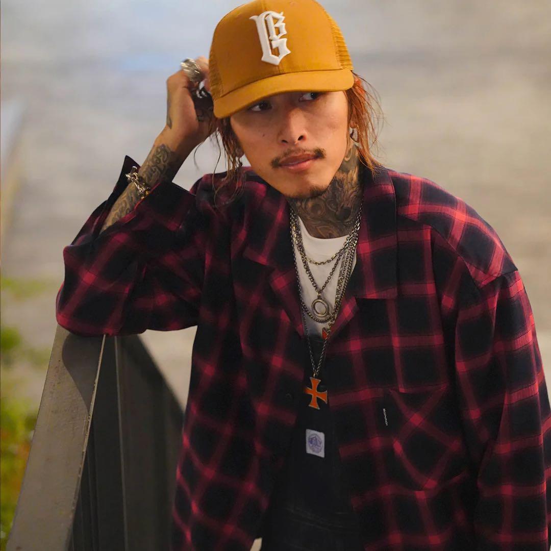 GOOSE BUZZY 25AW OMBRE CHECK SHIRT XL - メルカリ