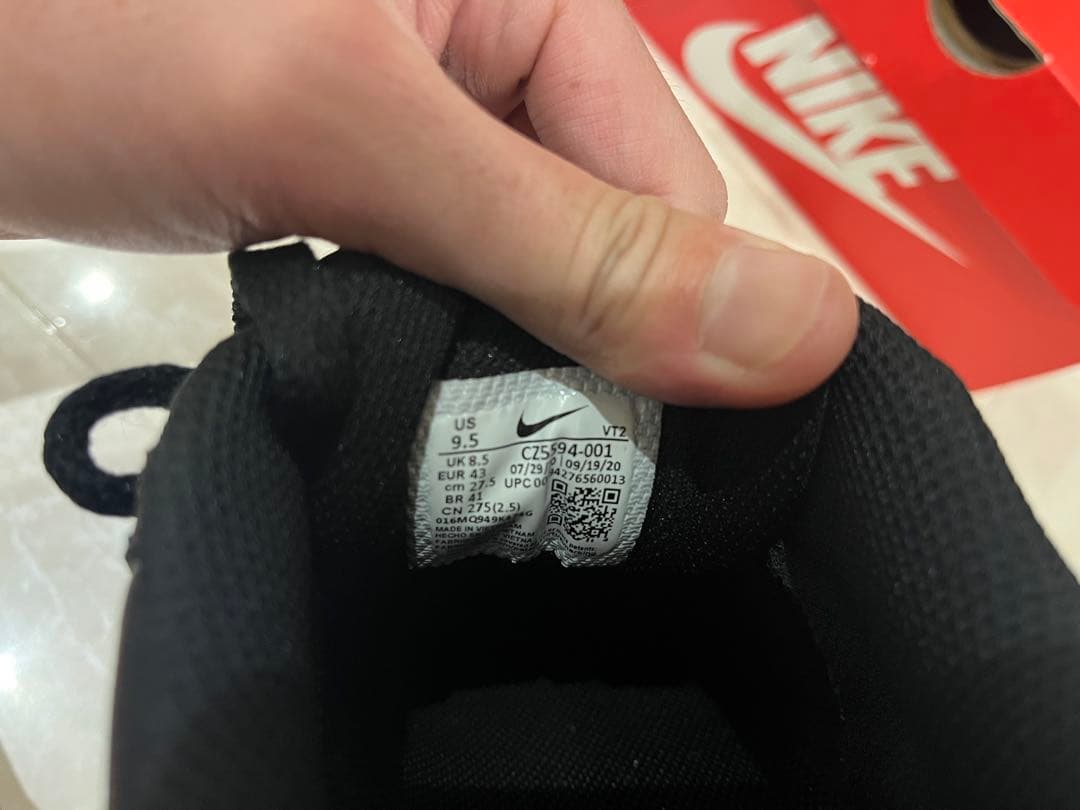 【美品】NIKE AIR MAX 90 LTR 27.5cm Black