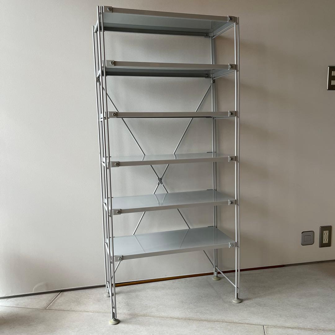 【本日まで】MUJIスチールユニットシェルフ l 奥行25cm 幅53 高120