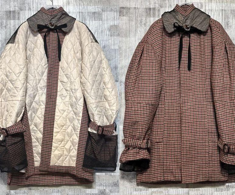 【11.5万円】mister it. リバーシブル2WAY中綿キルティングコート