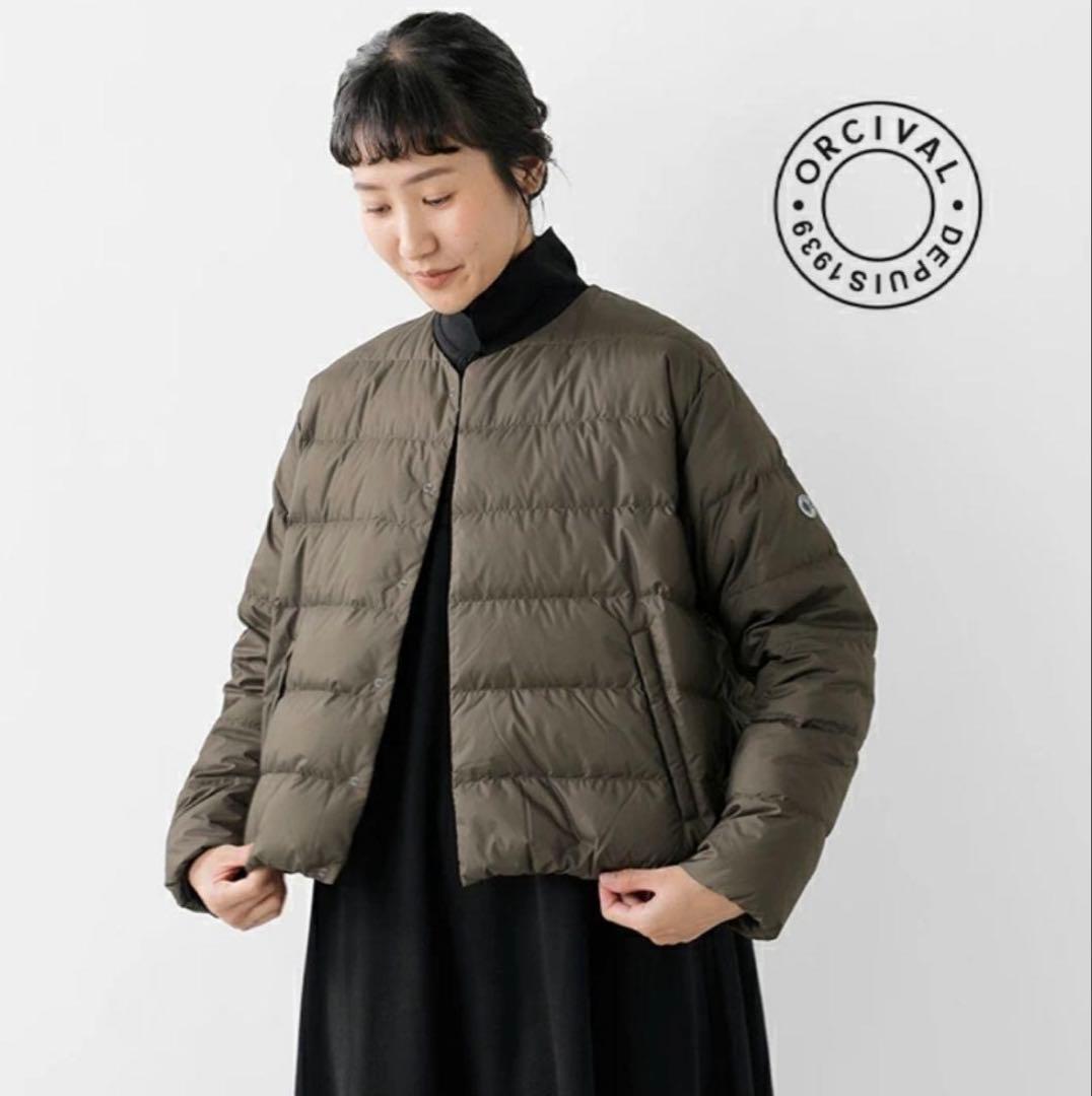 ORCIVAL LIGHT ダウンジャケット オリーブ - メルカリ