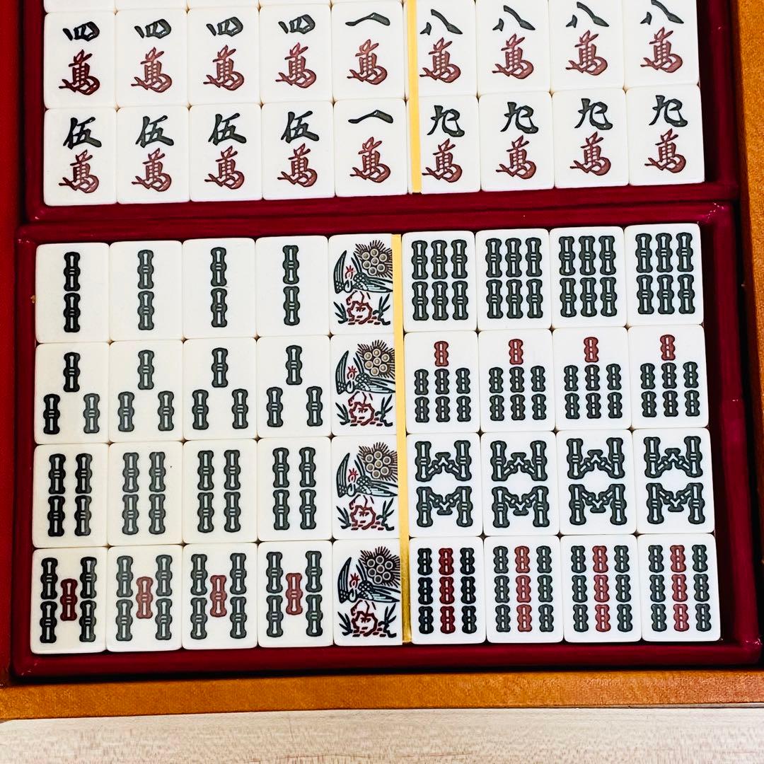 ☆激レア未開封☆ミズノ丸一 新昭和牌 麻雀牌 背緑牌 丸一家紋牌