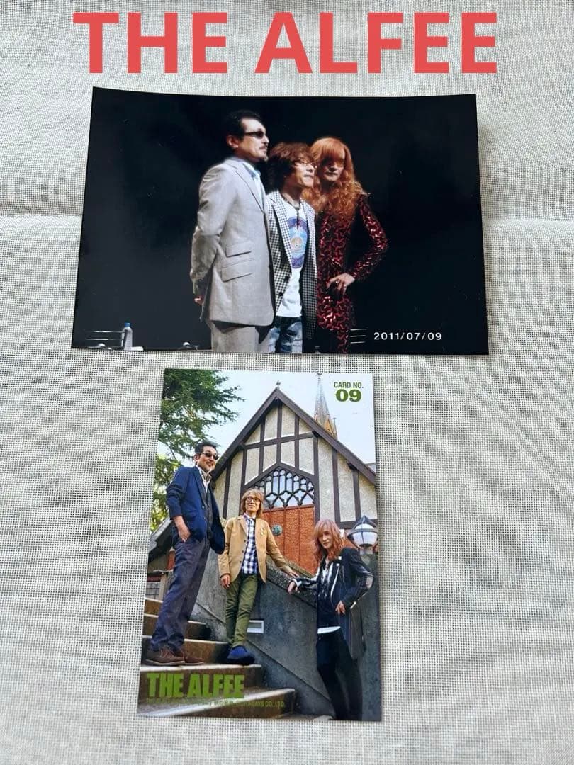 THE ALFEE 3人ショット 50周年秋トレカ1枚と2011生写真1枚セット