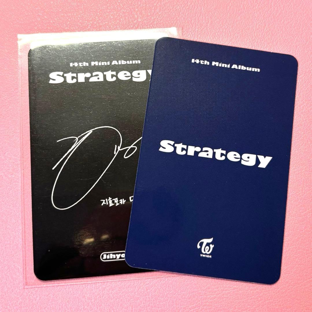 twice トレカ ジヒョ strategy 特典 前髪 デジパック 封入 2枚 - メルカリ