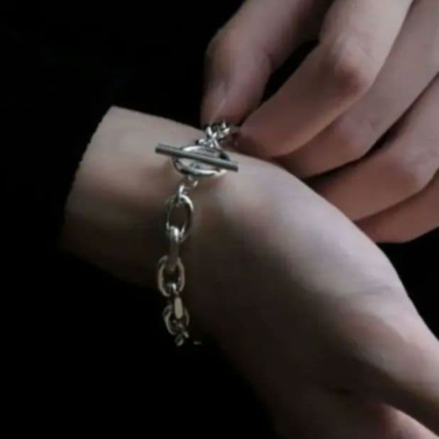 YArKA シルバーチェーンブレスレット