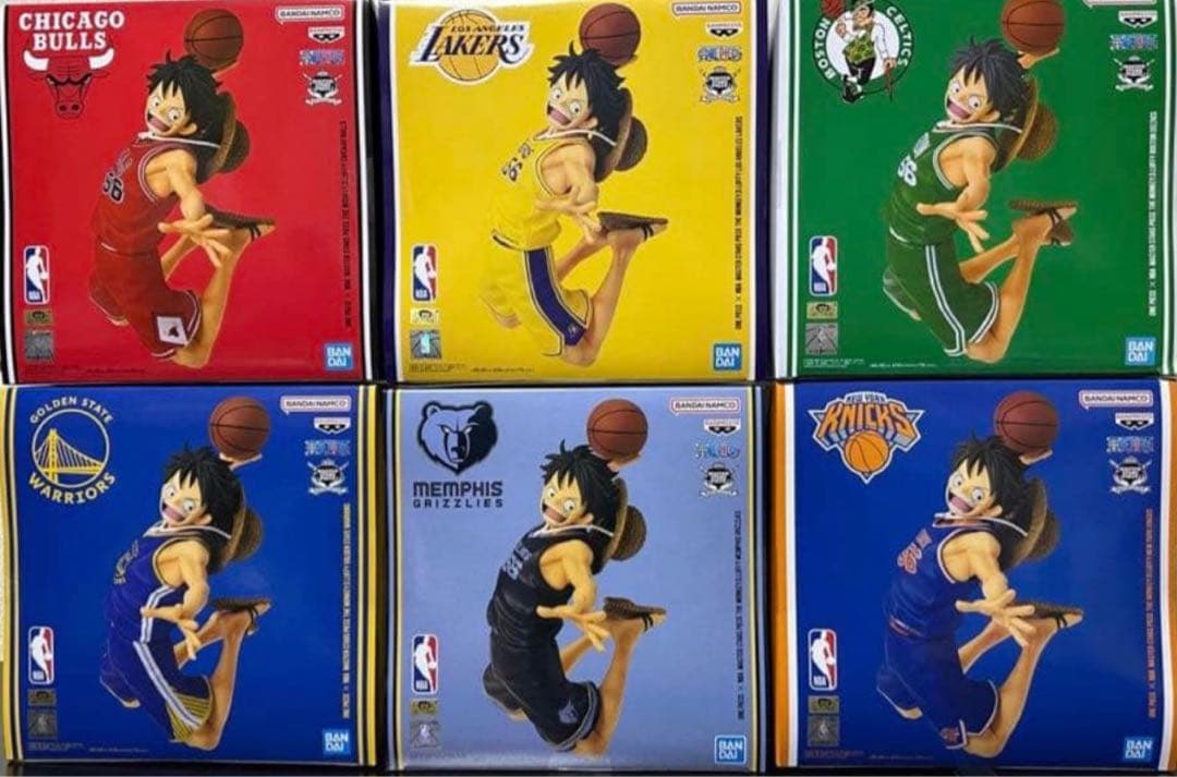 ワンピース × NBA ルフィ フィギュア 6種コンプセット ONE PIECE