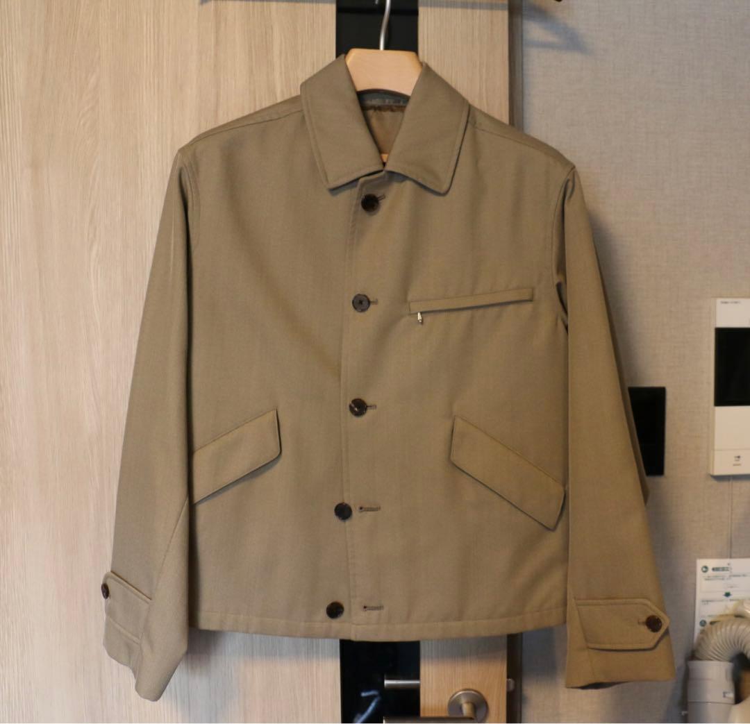 A.PRESSE ウールモヘア ビッグショートジャケット ベージュ