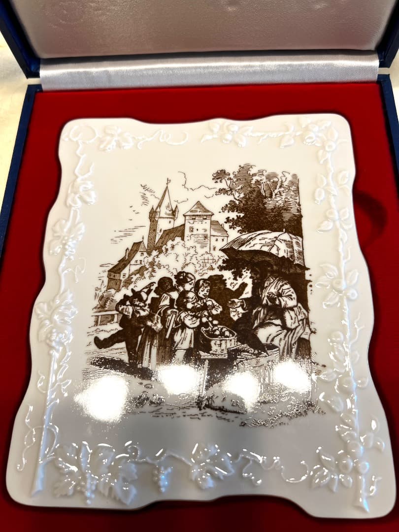 奇跡的に未使用！限定品マイセン ビンテージ陶板4枚セット