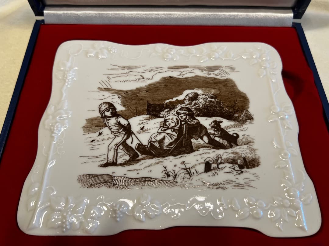 奇跡的に未使用！限定品マイセン ビンテージ陶板4枚セット