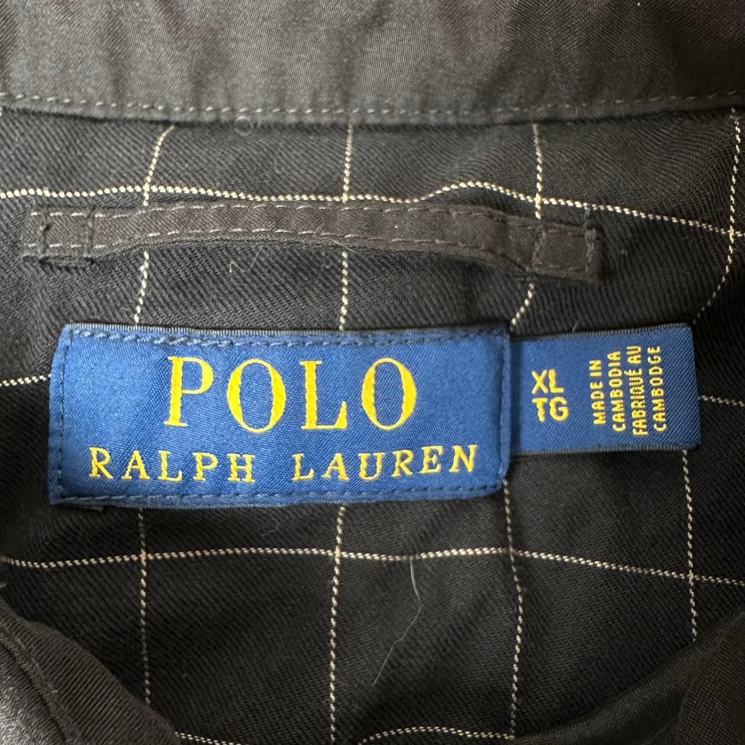 1*1様 極美品 ポロ ラルフローレン 刺繍ロゴ スイングトップ ブラック