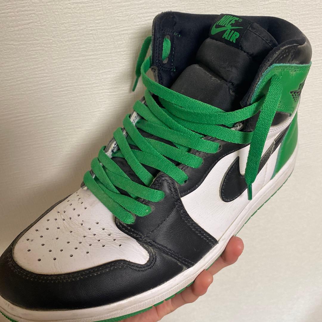 Nike Air Jordan ハイカットスニーカー ブラック/グリーン