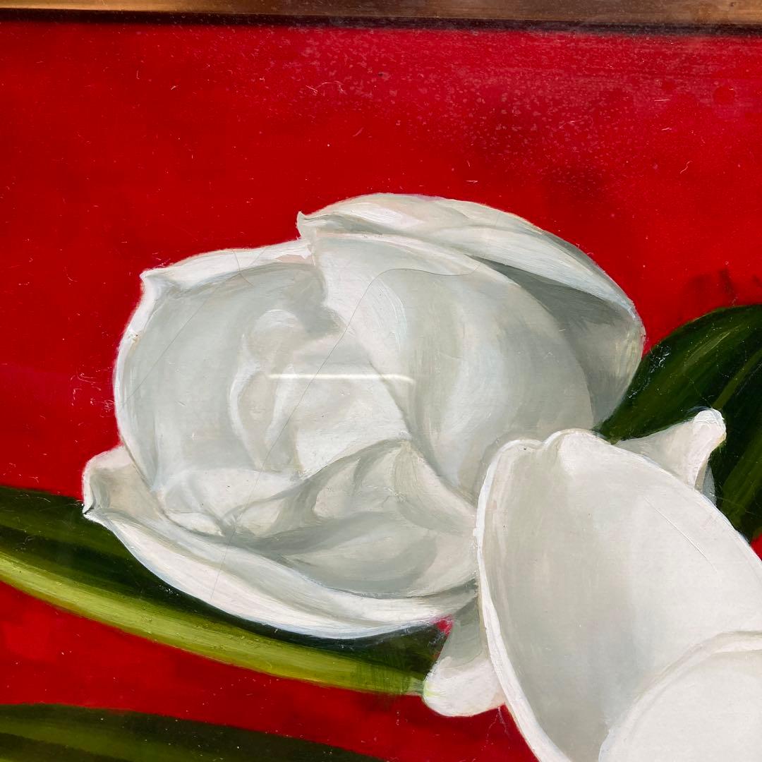 洋画家 高野三三男 題名「泰山木」1972年￼額49×58絵32×41cm6F - メルカリ