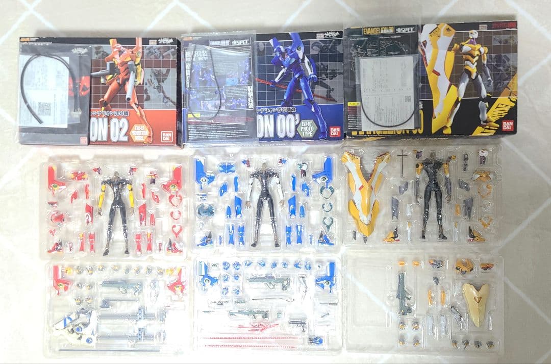 魂SPEC エヴァンゲリオン 零号機 零号機改 弐号機