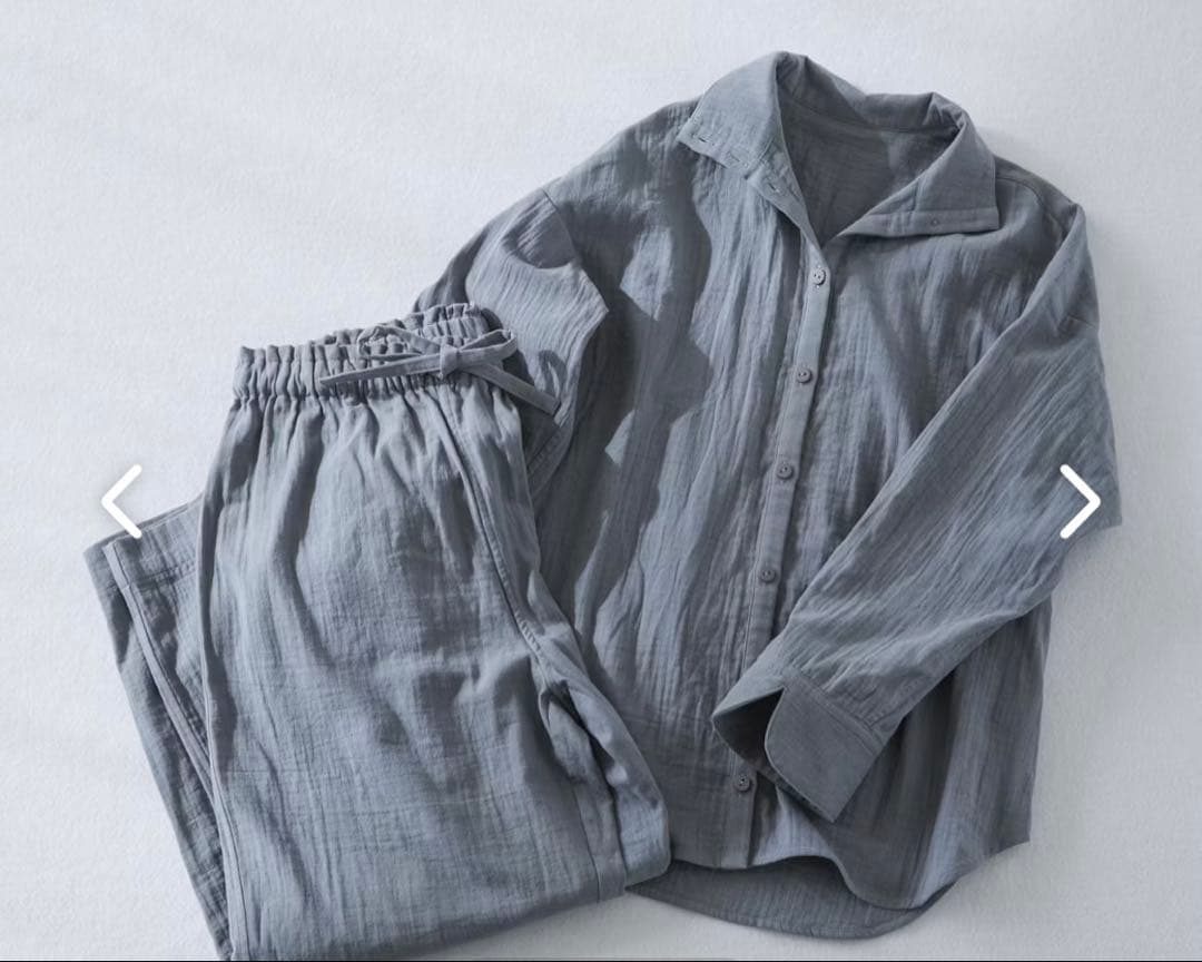 【hana@】襟元にこだわったダブルガーゼパジャマ 北欧暮らしの道具店