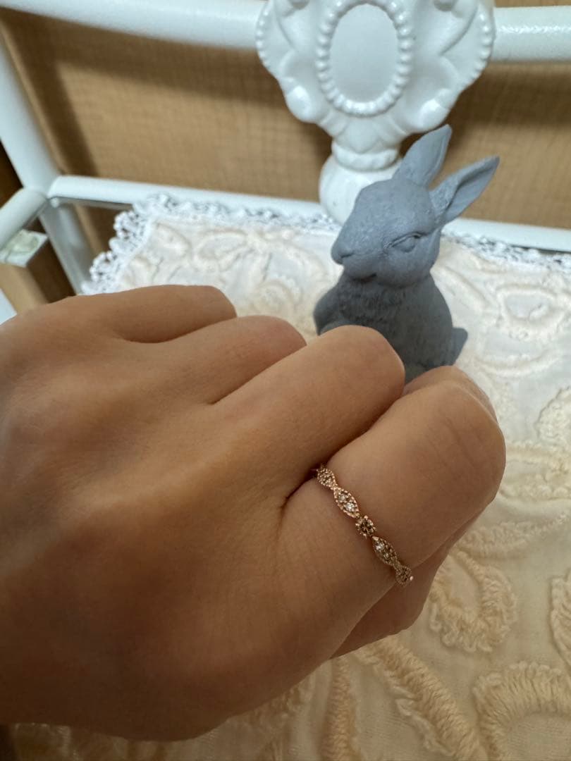 ジ*ク様 ブラウンダイヤ 指輪 10金 ピンクゴールド　リング