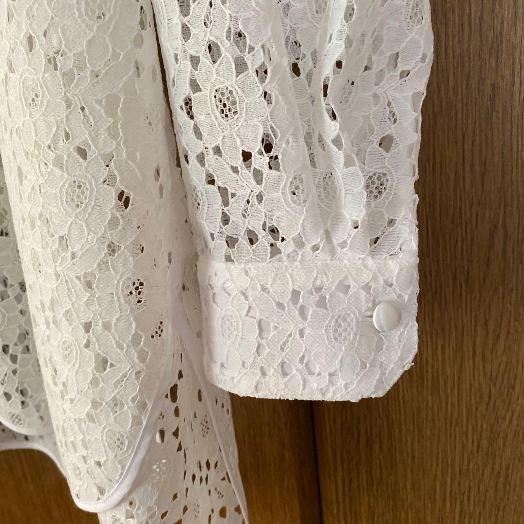 新品タグ付き◇yori フロッキーレースシャツ - メルカリ