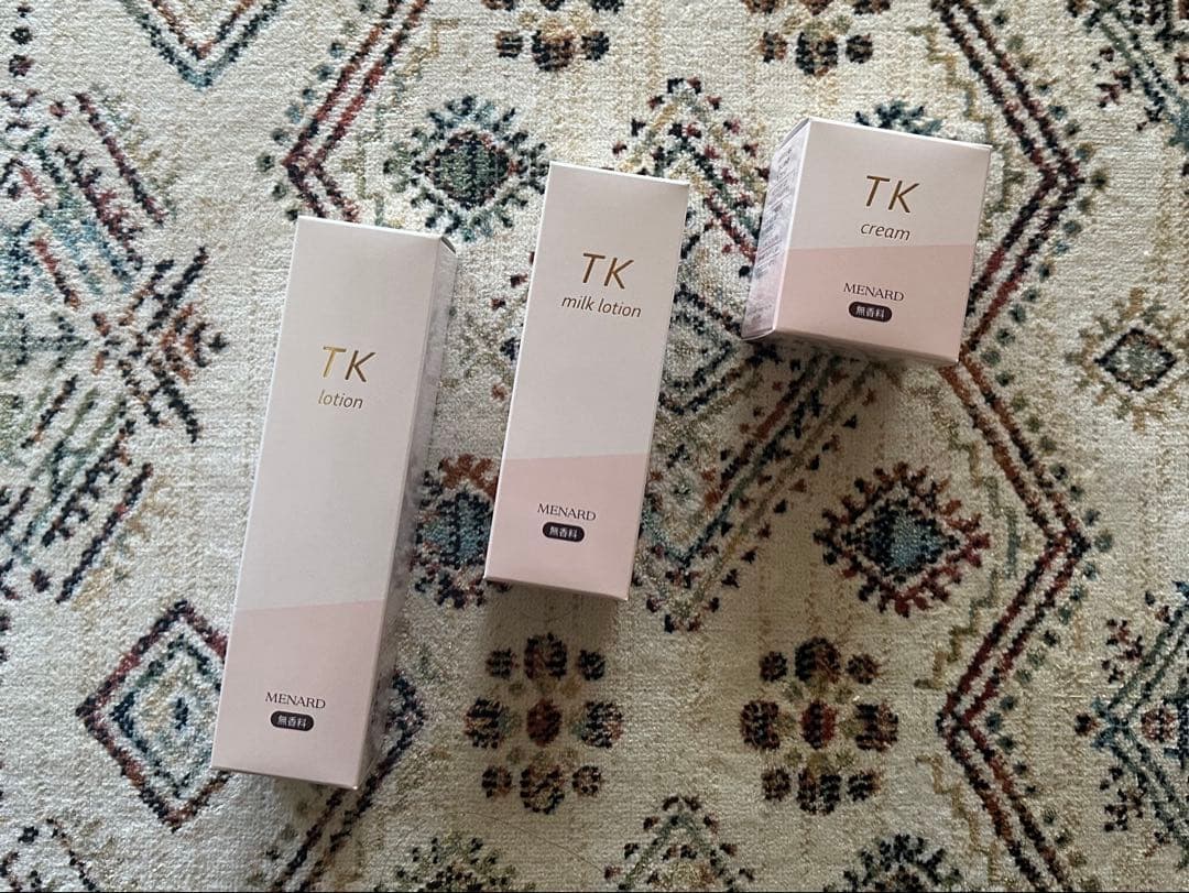 メナードTK無香料ローション、ミルクローション、クリーム
