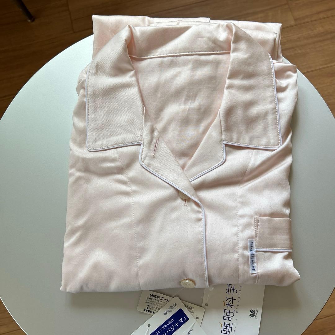 【新品】ワコール/睡眠科学　定番シャツパジャマ　Mサイズ 季節を問わずに着られる 楽天市場】ワコール Wacoal 睡眠科学 綿100％パジャマ (Mサイズ L