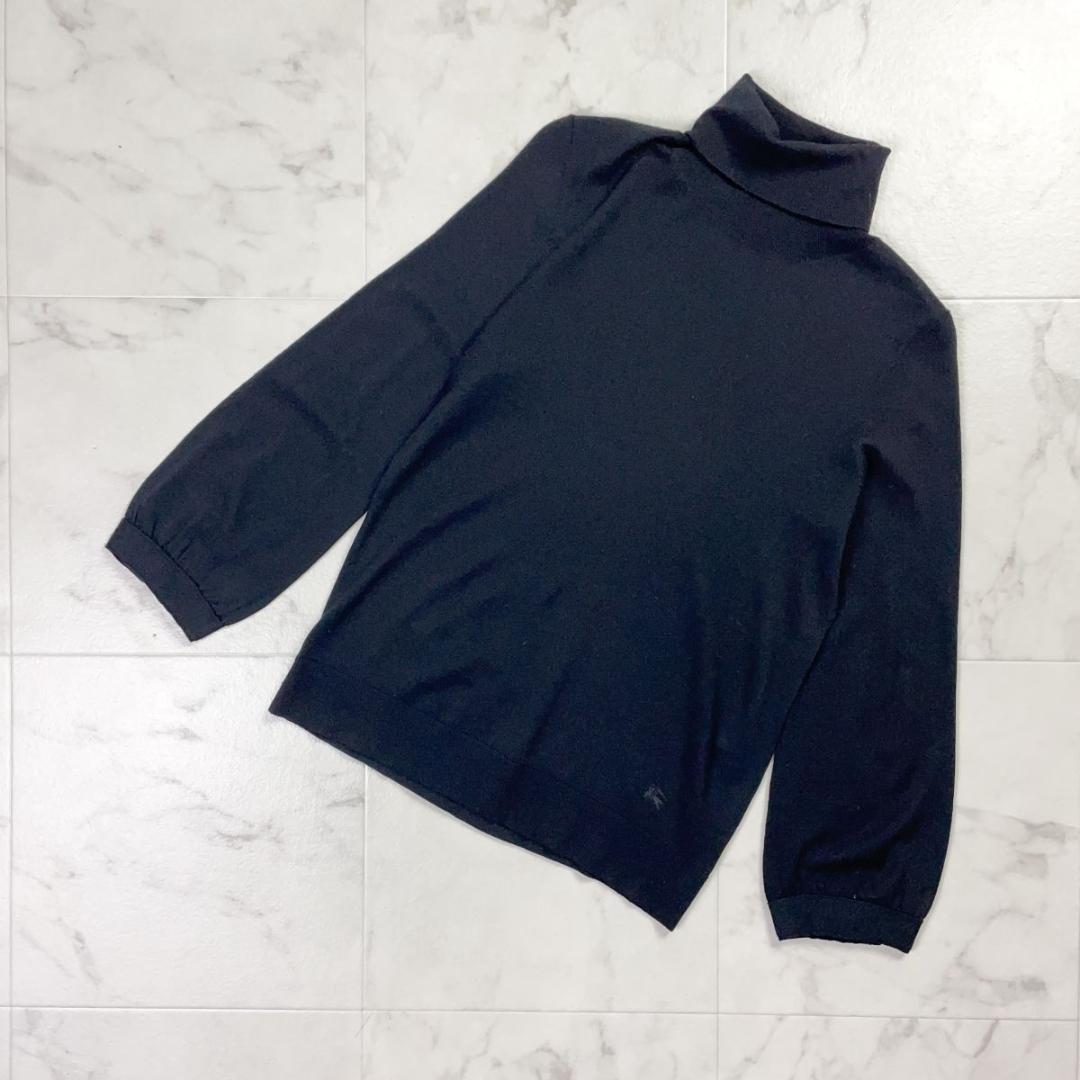 美品 バーバリーロンドン タートルネックニット ブラック サイズ2